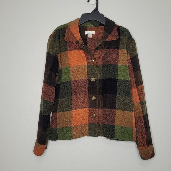 Jackets & Blazers - Vintage y2k cabincore woodsy folklore goblincore button front jacket small